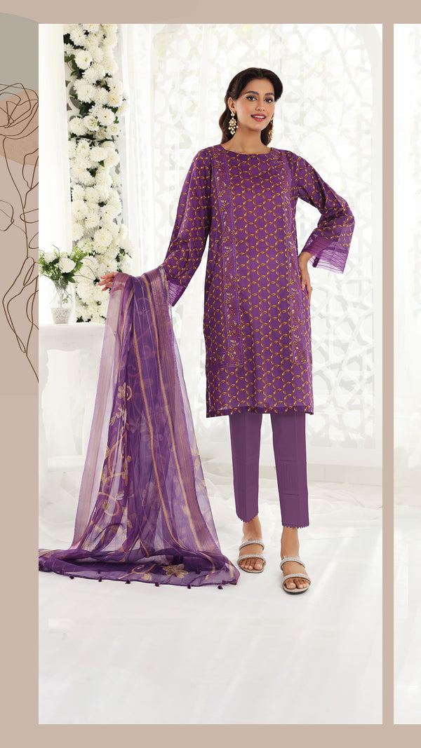 3 Piece - Digital Printed Suit