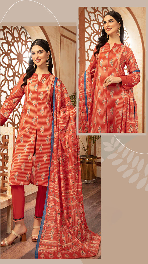 3 Piece - Digital Printed Suit