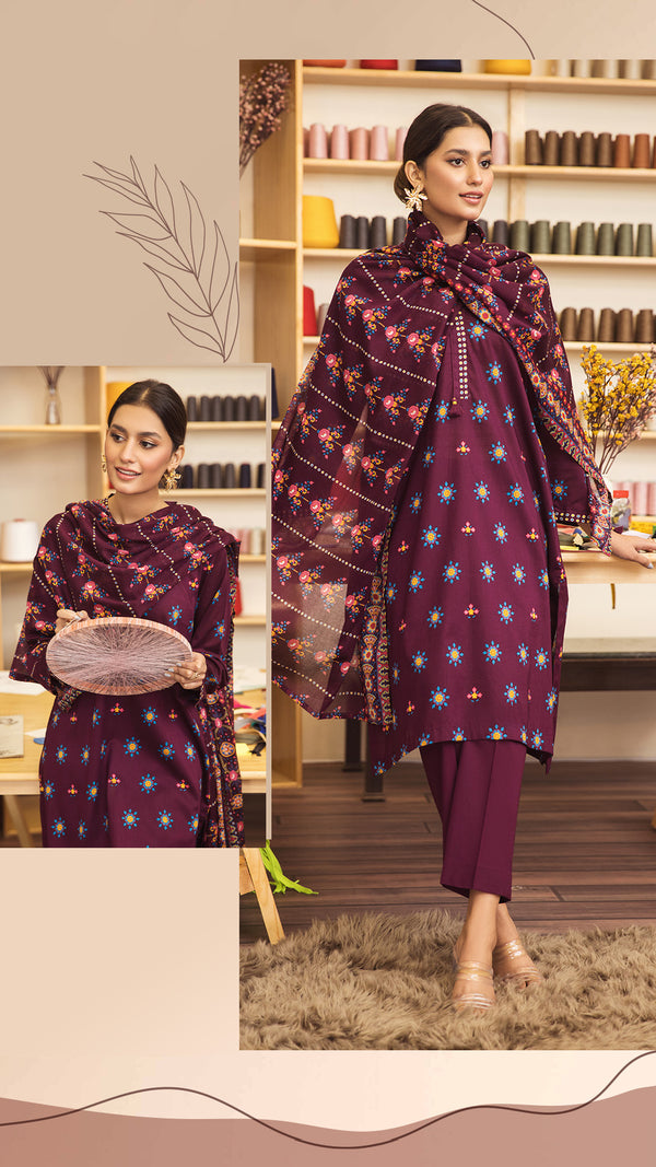 3 Piece - Digital Printed Suit